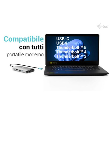 DOCKING USB-C METAL NANO 3X DISPLAY