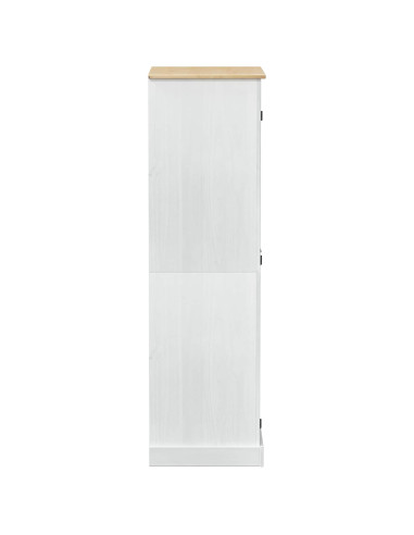 Armadi con lo scaffale Bianco 76 x 50 x 170 cm Pino massello