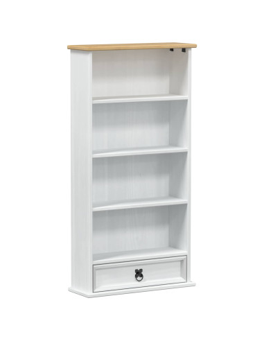 Mobile per CD Bianco 52 x 17.5 x 103 cm Pino massello