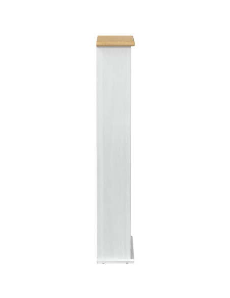 Mobile per CD Bianco 52 x 17.5 x 103 cm Pino massello