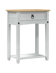 Tavolo Consolle Bianco 55 x 35 x 73 cm Pino massello 2