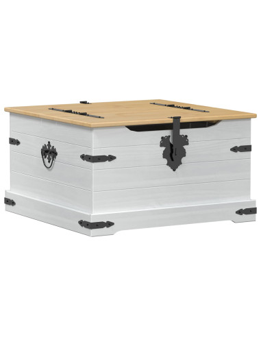 storage box Bianco 78 x 78 x 45 cm Pino massello