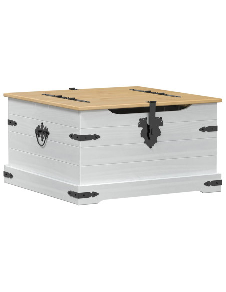 storage box Bianco 78 x 78 x 45 cm Pino massello