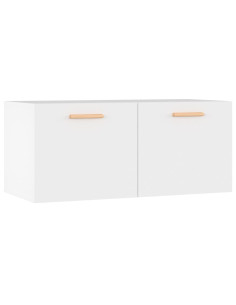 Mobile Parete Bianco 80x35x36,5cm Legno Multistrato 2