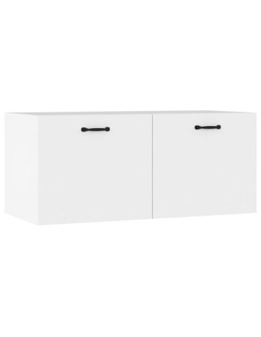 Mobile a Parete Bianco 80x36,5x35 cm in Legno Multistrato