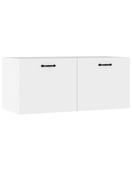 Mobile a Parete Bianco 80x36,5x35 cm in Legno Multistrato