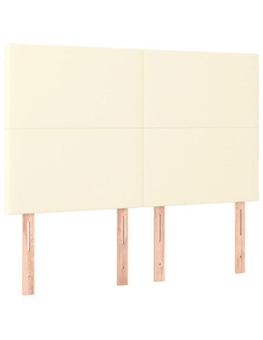 Giroletto a Molle con Materasso Crema 140x200 cm in Similpelle
