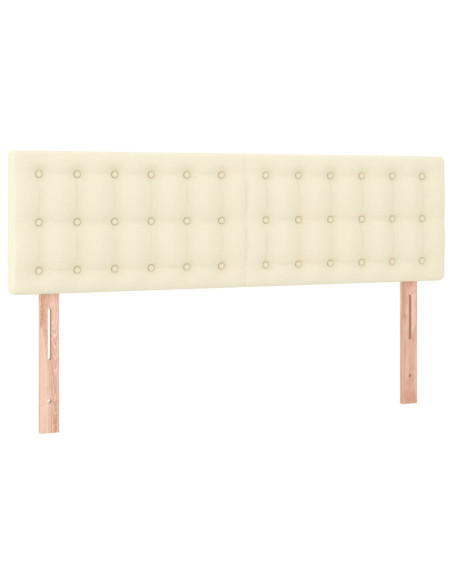 Giroletto a Molle con Materasso Crema 140x200 cm in Similpelle