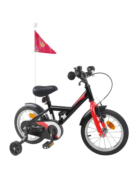 Bicicletta per Bambini 12 Pollici per bambini di 2-4 anni Nero