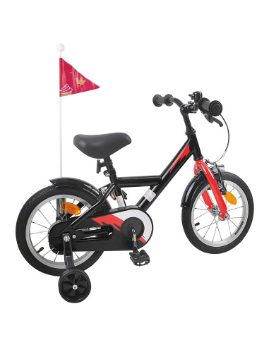 Bicicletta per Bambini 12 Pollici per bambini di 2-4 anni Nero