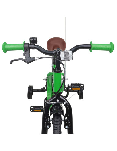 Bicicletta per Bambini 12 Pollici per bambini di 2-4 anni Verde