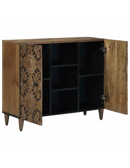 Credenza Marrone 90 x 33,5 x 75 cm Legno di mango massello