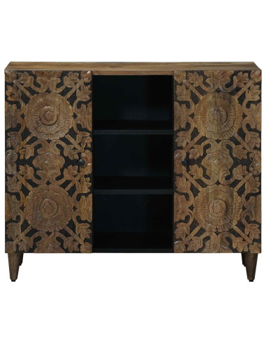 Credenza Marrone 90 x 33,5 x 75 cm Legno di mango massello