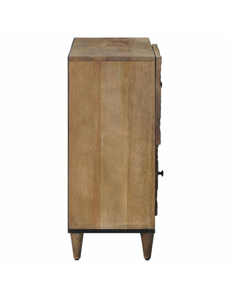 Credenza Marrone 80 x 33,5 x 75 cm Legno di mango massello