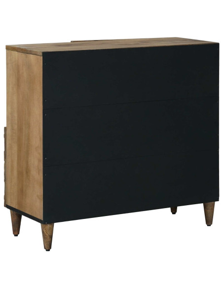 Credenza Marrone 80 x 33,5 x 75 cm Legno di mango massello