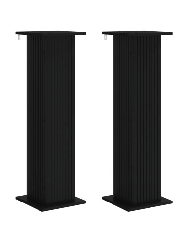 Supporto per piante 2 pcs Nero 30,5 x 30 x 100,5 cm