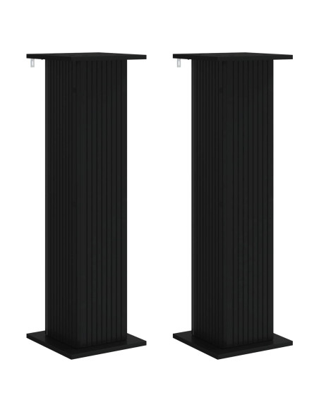 Supporto per piante 2 pcs Nero 30,5 x 30 x 100,5 cm