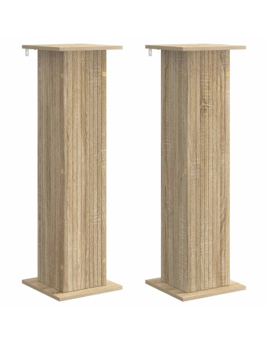 Supporto per piante 2 pcs Rovere Sonoma 30,5 x 30 x 100,5 cm