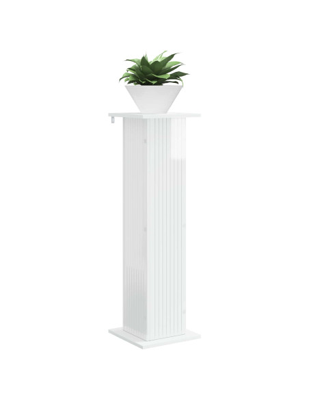 Supporto per piante Bianco Lucido 30,5 x 30 x 100,5 cm