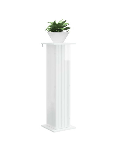 Supporto per piante 2 pcs Bianco Lucido 30,5 x 30 x 100,5 cm