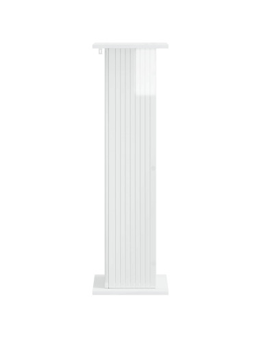 Supporto per piante 2 pcs Bianco Lucido 30,5 x 30 x 100,5 cm