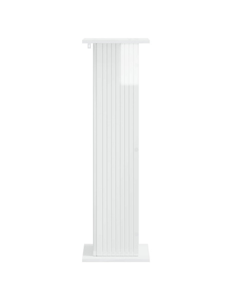 Supporto per piante 2 pcs Bianco Lucido 30,5 x 30 x 100,5 cm