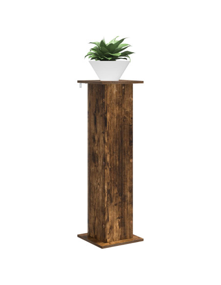 Supporto per piante Rovere Fumo 30,5 x 30 x 100,5 cm
