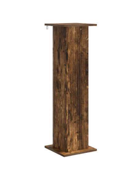 Supporto per piante 2 pcs Rovere Fumo 30,5 x 30 x 100,5 cm