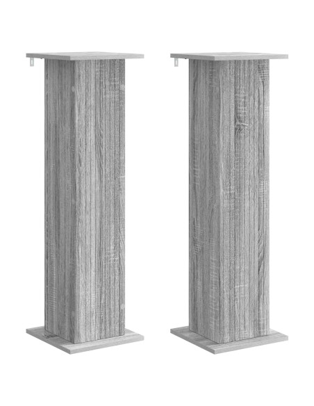 Supporto per piante 2 pcs Grigio Sonoma 30,5 x 30 x 100,5 cm