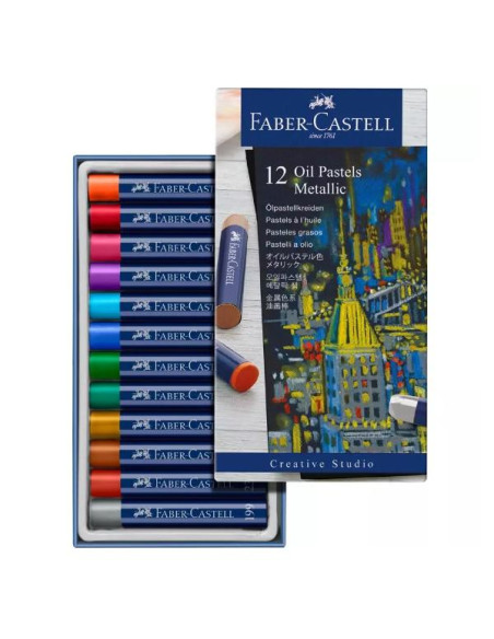CF12 OIL PASTELS COL.METALLICI ASS