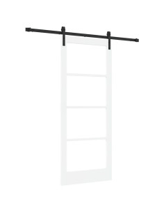 Porta scorrevole ORKDAL Bianco e Nero 83 x 202 cm 2