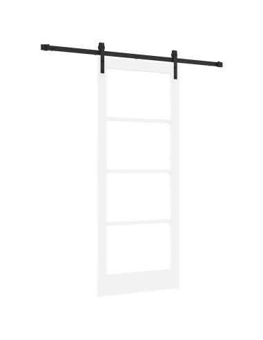 Porta scorrevole ORKDAL Bianco e Nero 83 x 202 cm