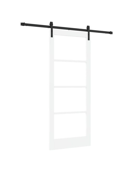 Porta scorrevole ORKDAL Bianco e Nero 83 x 202 cm