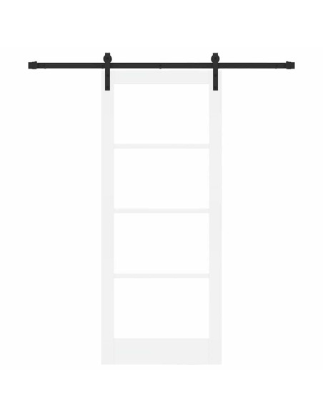 Porta scorrevole ORKDAL Bianco e Nero 83 x 202 cm