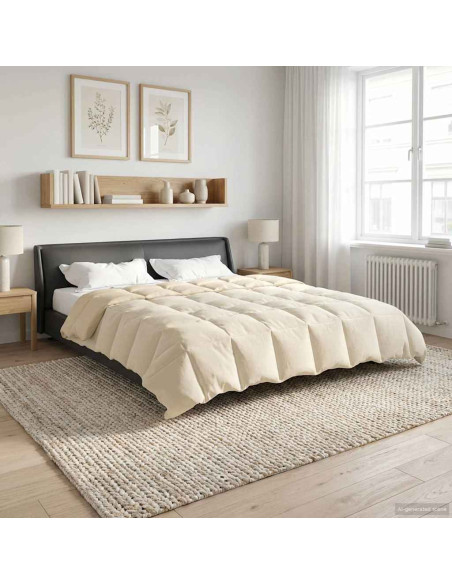 Piumone Completo Annuale Crema 240 x 260 cm Microfibra