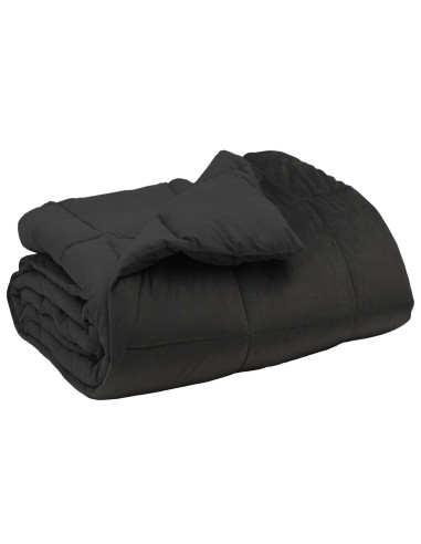 Duvet Invernale Trapuntato Antracite 240 x 260 cm Microfibra