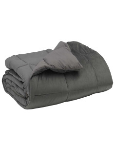 Duvet Invernale Grigio chiaro 135 x 200 cm Microfibra 2