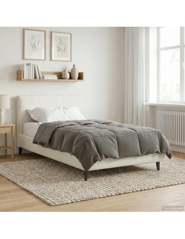 Duvet Invernale Grigio chiaro 140 x 220 cm Microfibra