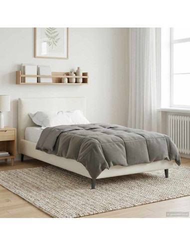 Duvet Invernale Grigio chiaro 140 x 220 cm Microfibra