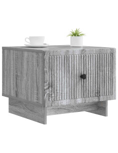 Tavolino da salotto con cassetto Grigio Sonoma 49 x 50 x 40 cm 2