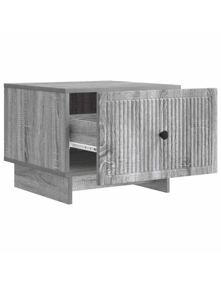 Tavolino da salotto con cassetto Grigio Sonoma 49 x 50 x 40 cm