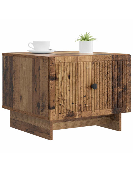 Tavolino da salotto con cassetto Legno antico 49 x 50 x 40 cm