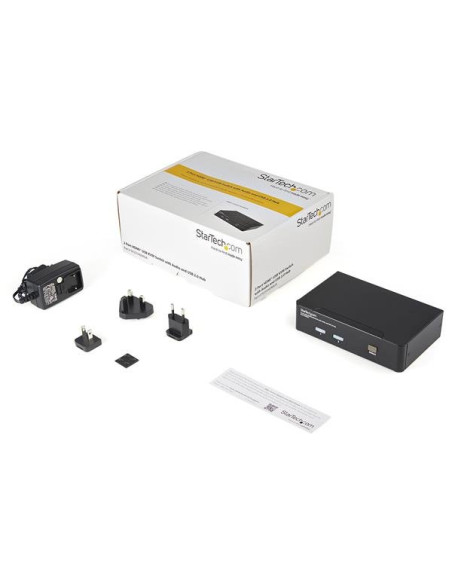 StarTech.com Switch KVM HDMI USB 2 porte, con audio e hub USB 2.0