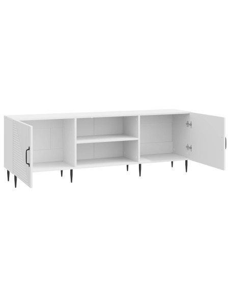 Mobile TV Bianco Lucido 150 x 31 x 50 cm Legno ingegnerizzato