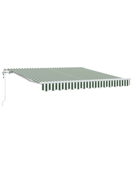 Tettuccio Elettrico Retrattile Verde e Bianco 300 x 250 cm