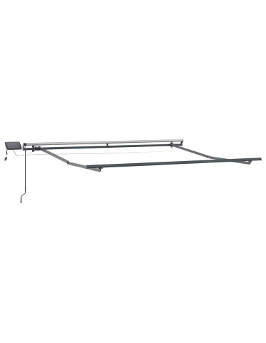 Tenda Retrattile Verde e bianco 300 x 250 cm Tessuto
