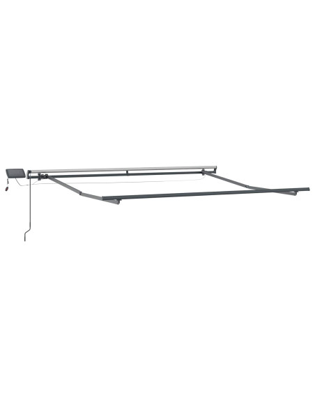 Tenda Retrattile Verde e bianco 300 x 250 cm Tessuto
