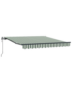 Tenda Retrattile Verde e Bianco 300 x 250 cm 2