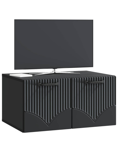 Mobile Porta TV da Muro Nero 59,5 x 41 x 30 cm