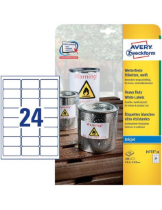 ETICH. POLIESTERE BIANCO 63.5X33.9 2